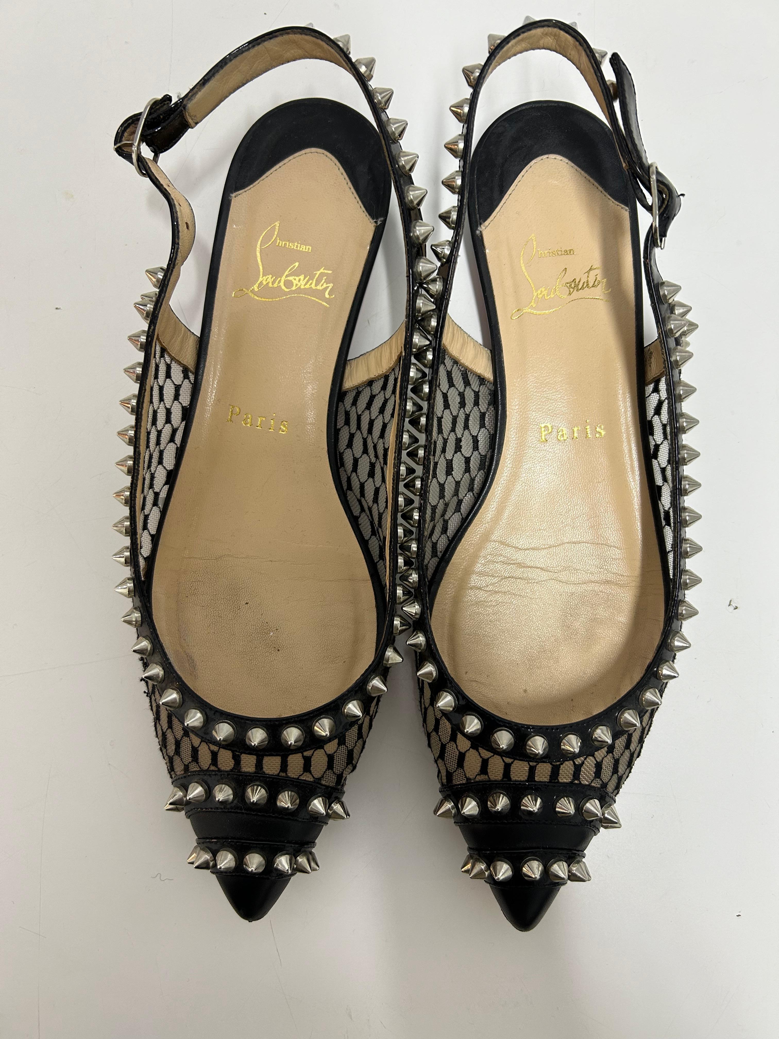 Christian Louboutin Manovra Slingback Flats Size EU 37.5 1