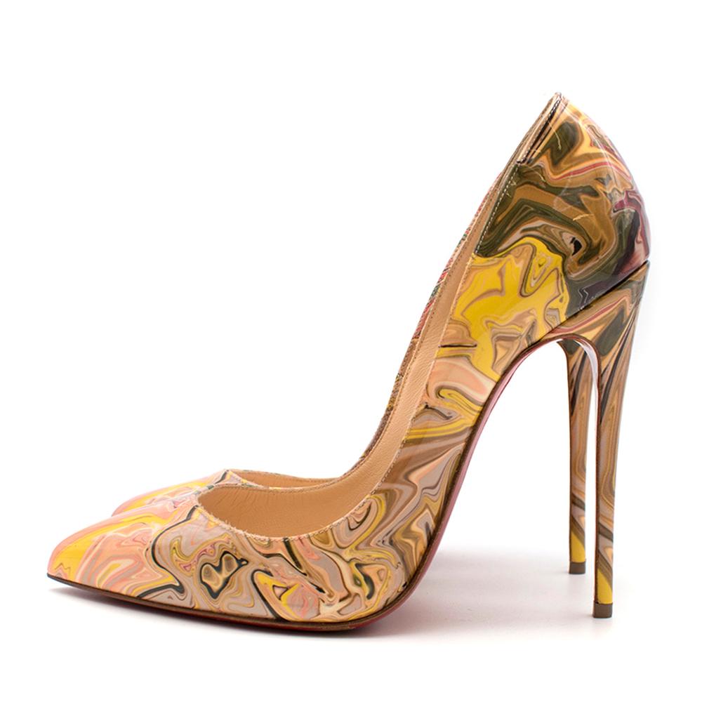 Christian Louboutin Marbled Pigalle 120mm Pumps 36 In Excellent Condition In London, GB