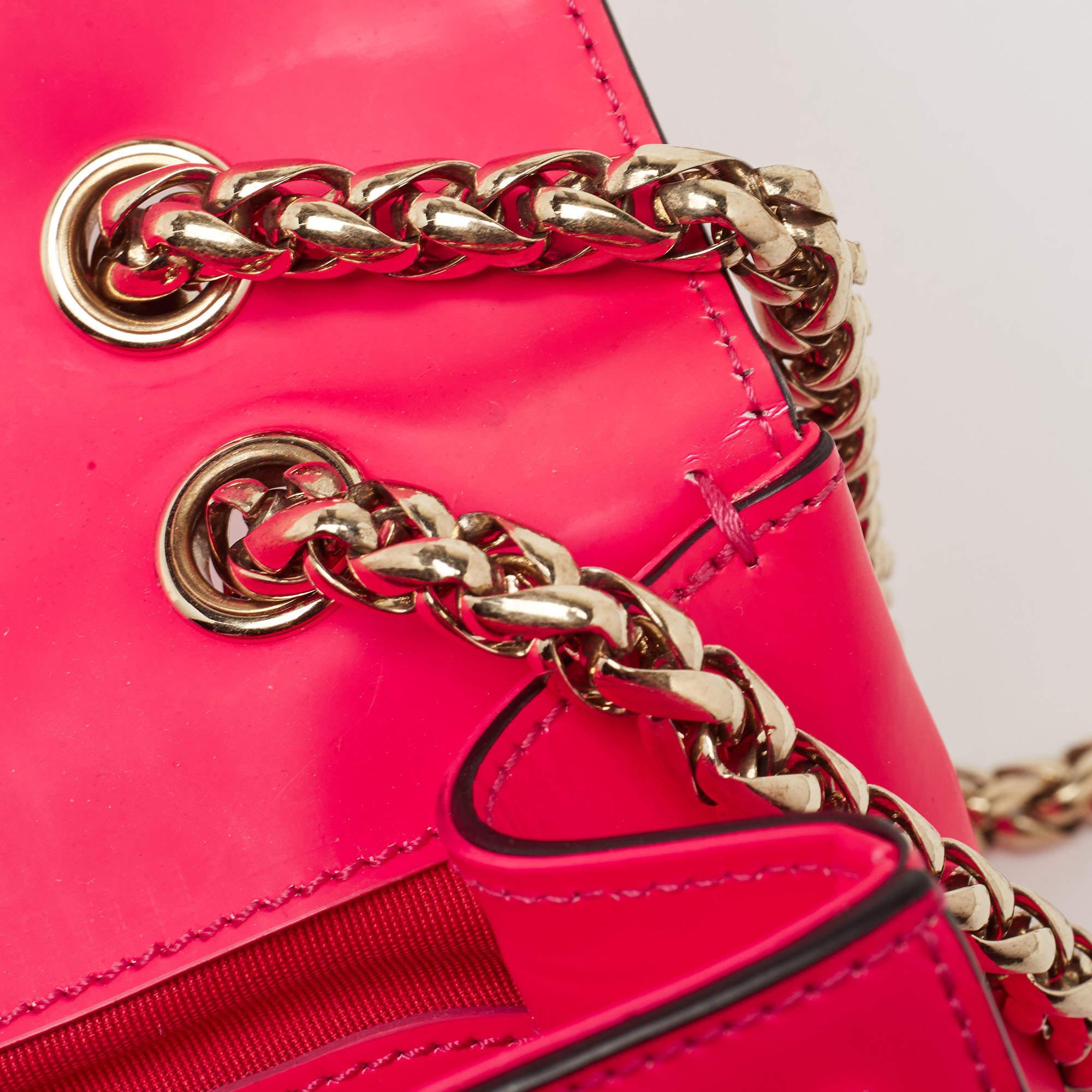 Christian Louboutin Matte and Patent Leather Sweet Charity Shoulder Bag 7
