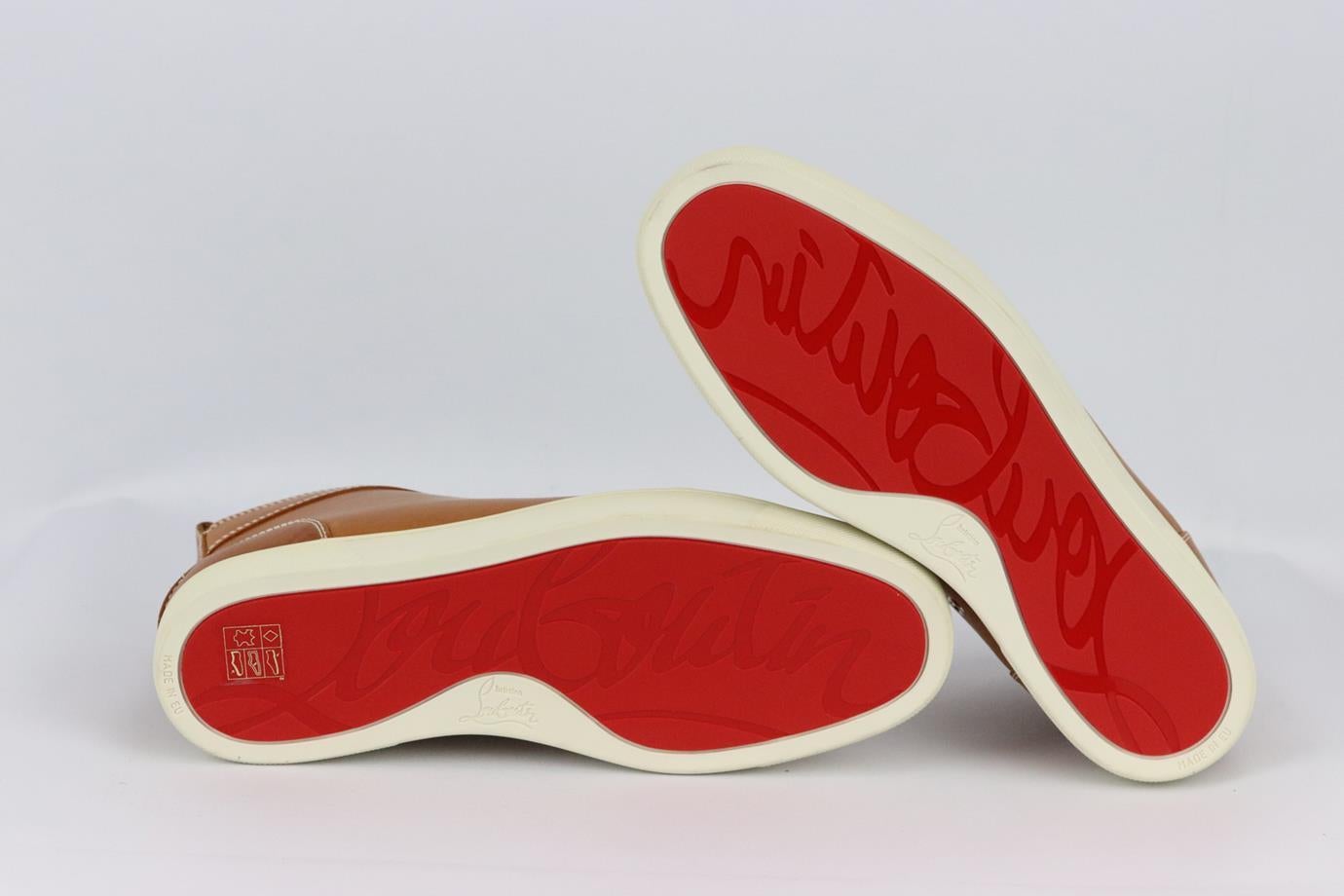 Christian Louboutin Men's Louis Leather High Top Sneakers Eu 42 Uk 8 Us 9 2