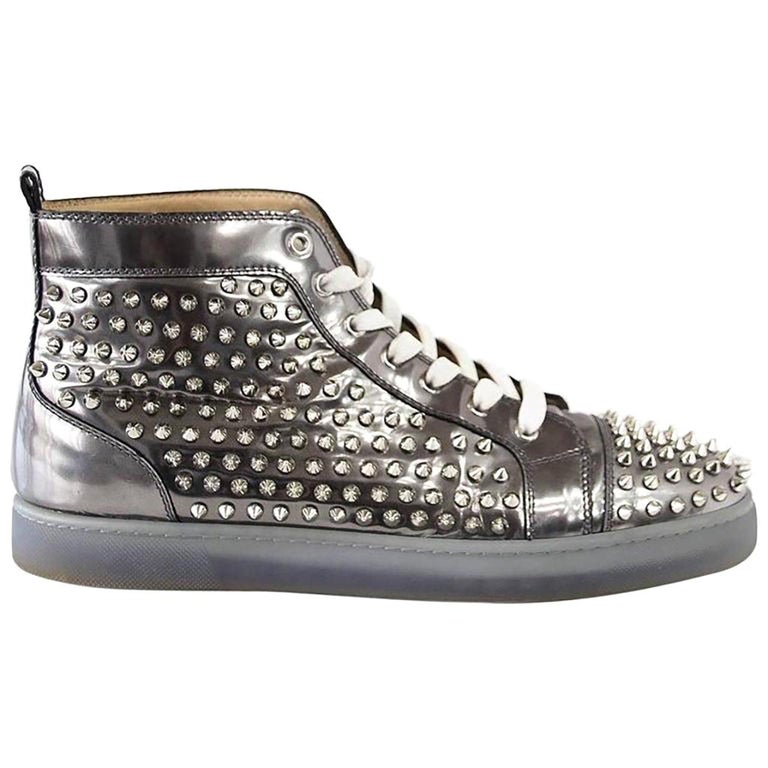 Christian Louboutin Louis Flat Antispecchio Spike Men's Sneakers 43 / 10  For Sale at 1stDibs