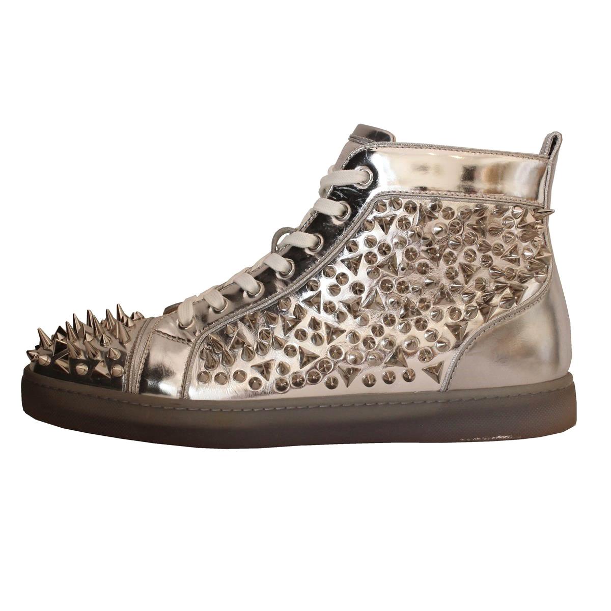 Christian Louboutin Mens Studded Sneakers 44
