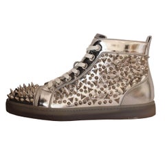 Used Christian Louboutin Mens Studded Sneakers 44