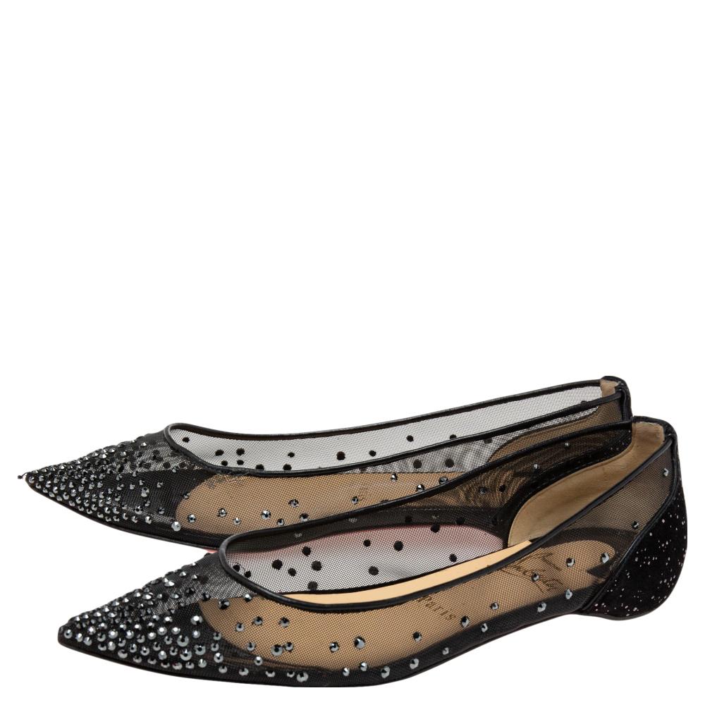 mesh ballet flats