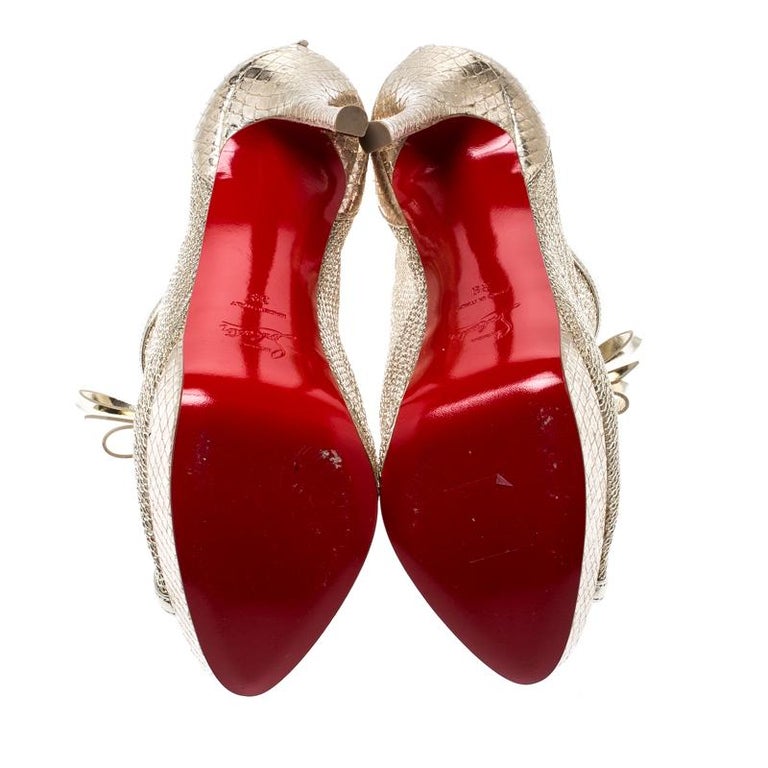 louboutin open toe boots