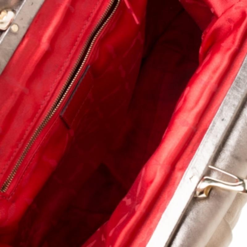 Women's Christian Louboutin Metallic Leather Loubinette Hobo