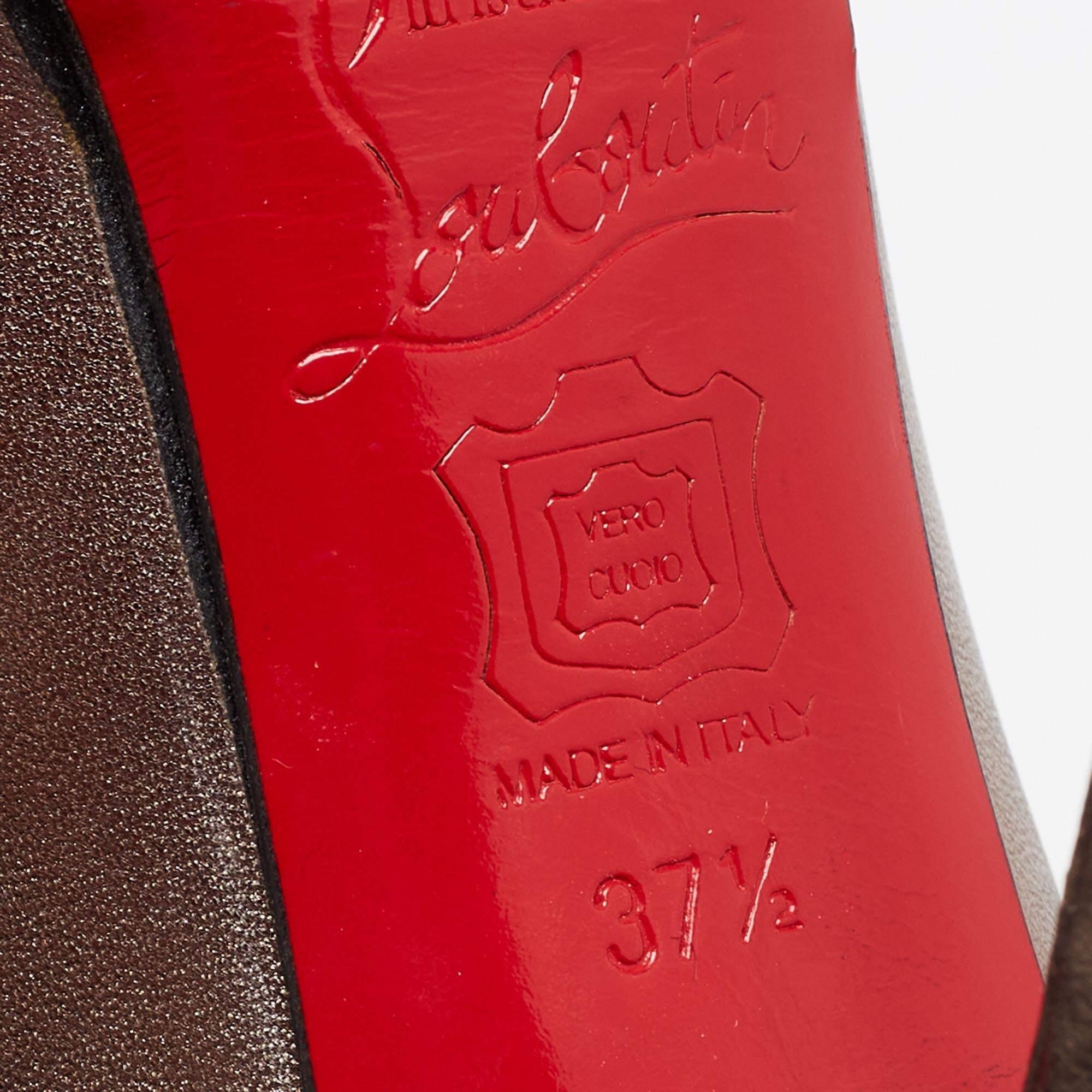 Christian Louboutin Escarpins simples et métalliques neufs, taille 37,5 3