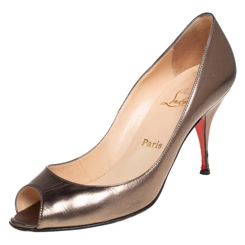 New Christian Louboutin Hematite Swarovski Crystal Shoes For Sale at 1stDibs | swarovski louboutin
