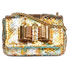 Christian Louboutin Metallic Python Sweet Charity Mini Crossbody