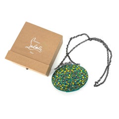 Christian Louboutin Mina Burma Strass Crystals Spotlight Clutch Minaudiere Bag