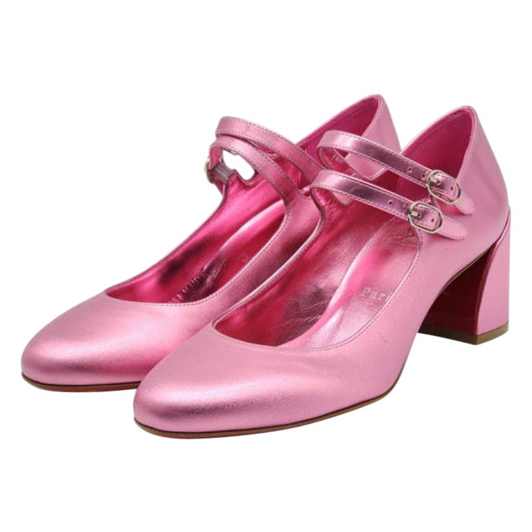 Christian Louboutin Miss Jane Pumps Leather in Pink