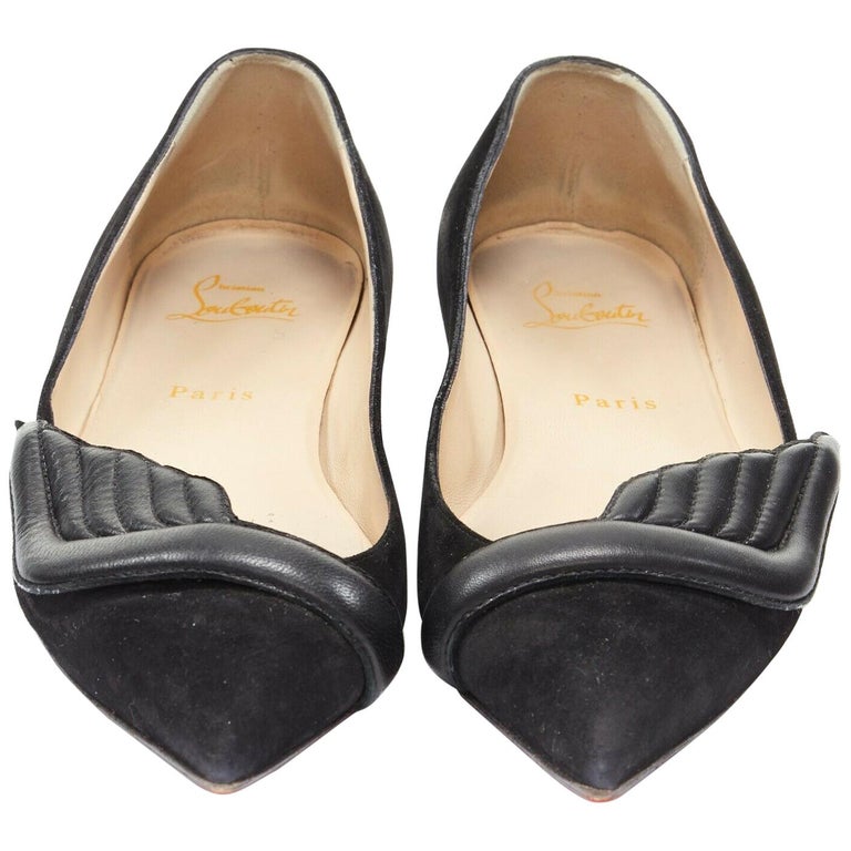 christian louboutin black flats