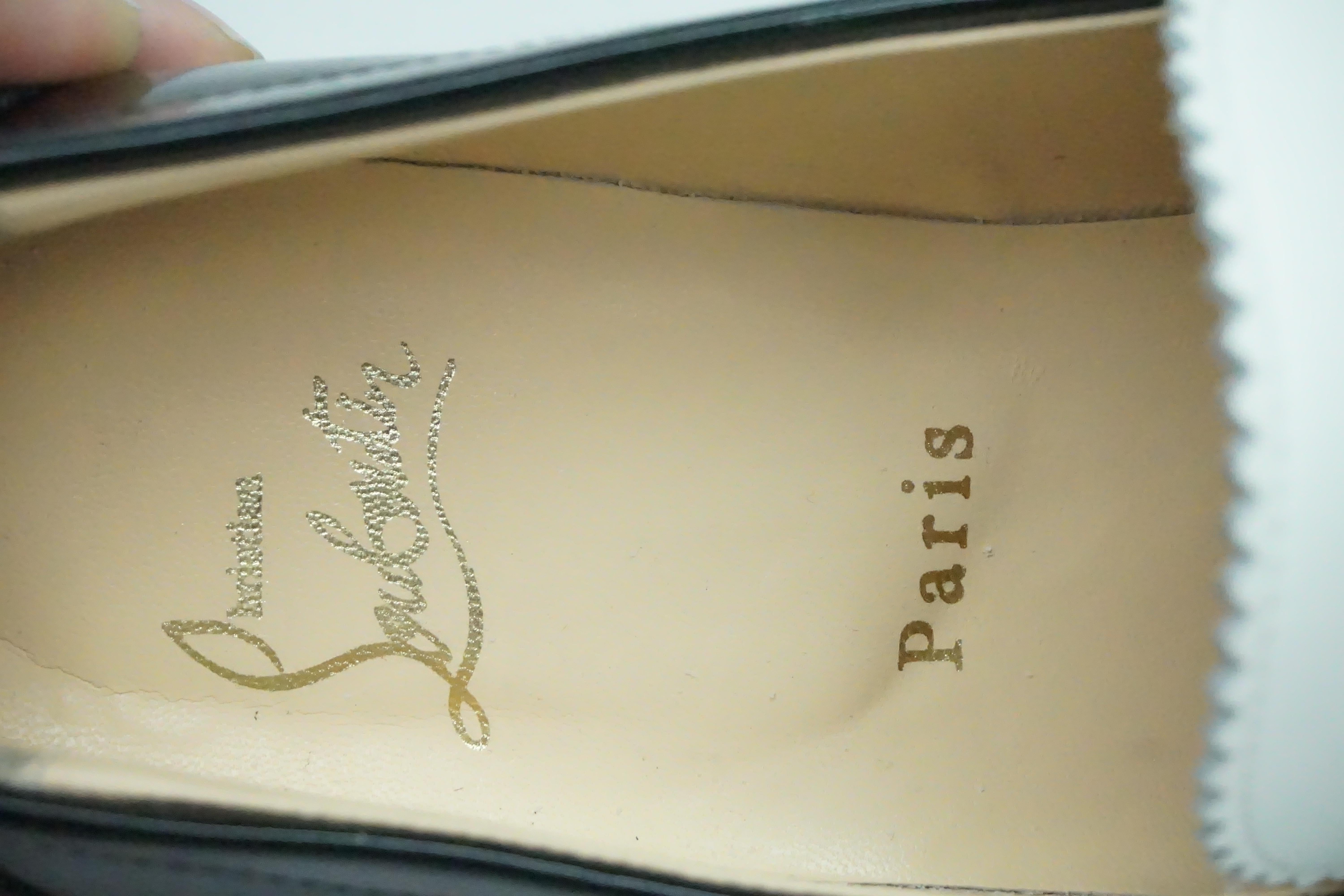 Black Christian Louboutin Monnono Patent Penny Loafer - 36