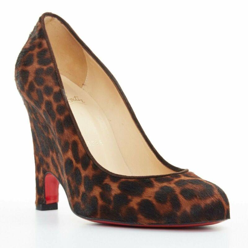 CHRISTIAN LOUBOUTIN Morphing 100 brown leopard calfskin demi wedge heel EU37 US7
Reference: TGAS/A02679
Brand: Christian Louboutin
Model: Morphing 100
Material: Leather, Calfskin Leather
Color: Brown
Pattern: Leopard
Extra Details: Morphing 100.