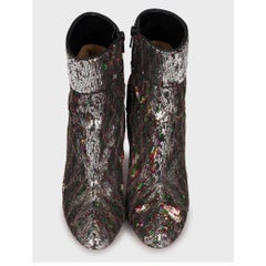Christian Louboutin Moulamax Sequin Ankle Boots - Size 39