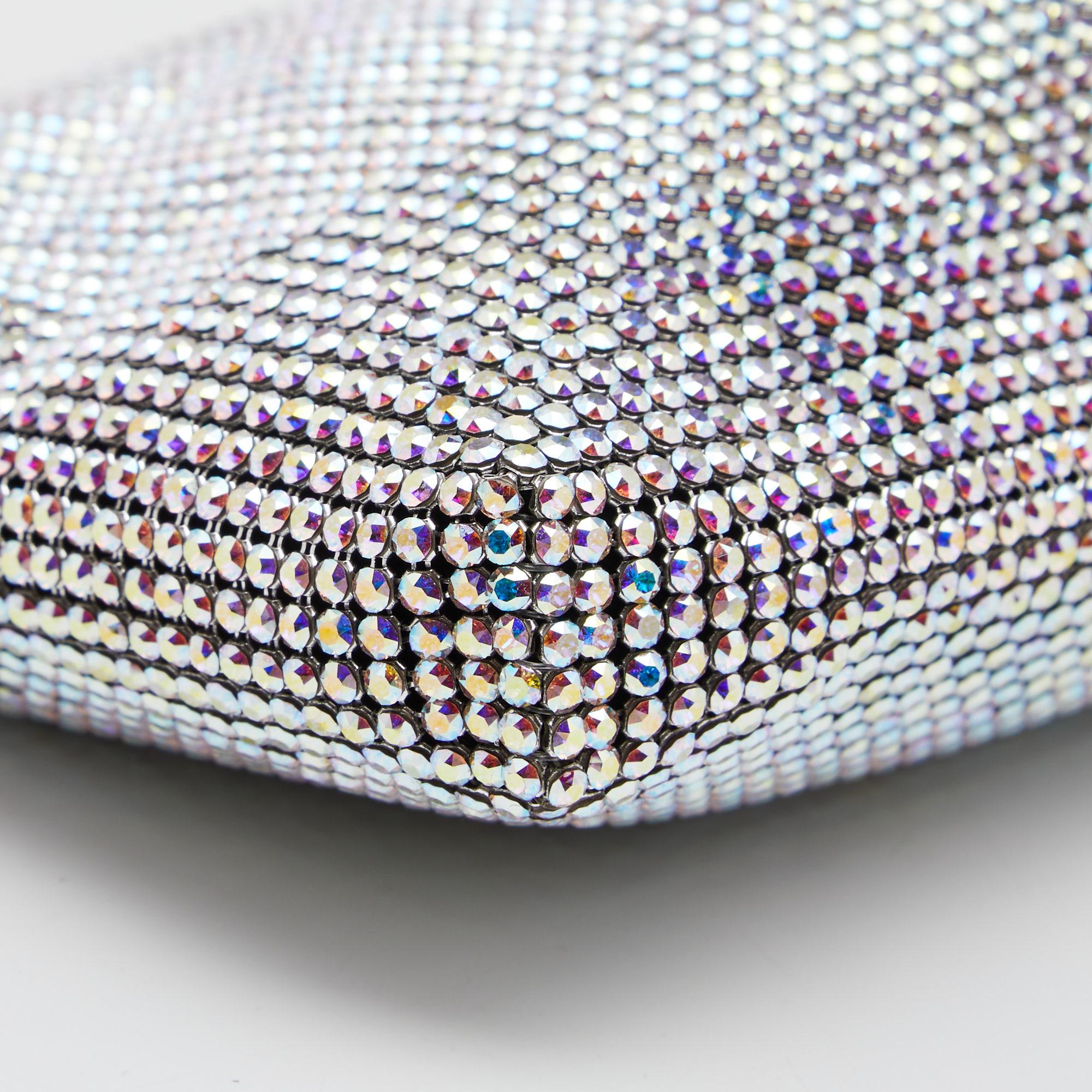 Women's Christian Louboutin Multicolor Crystal Maykimay Strass Clutch