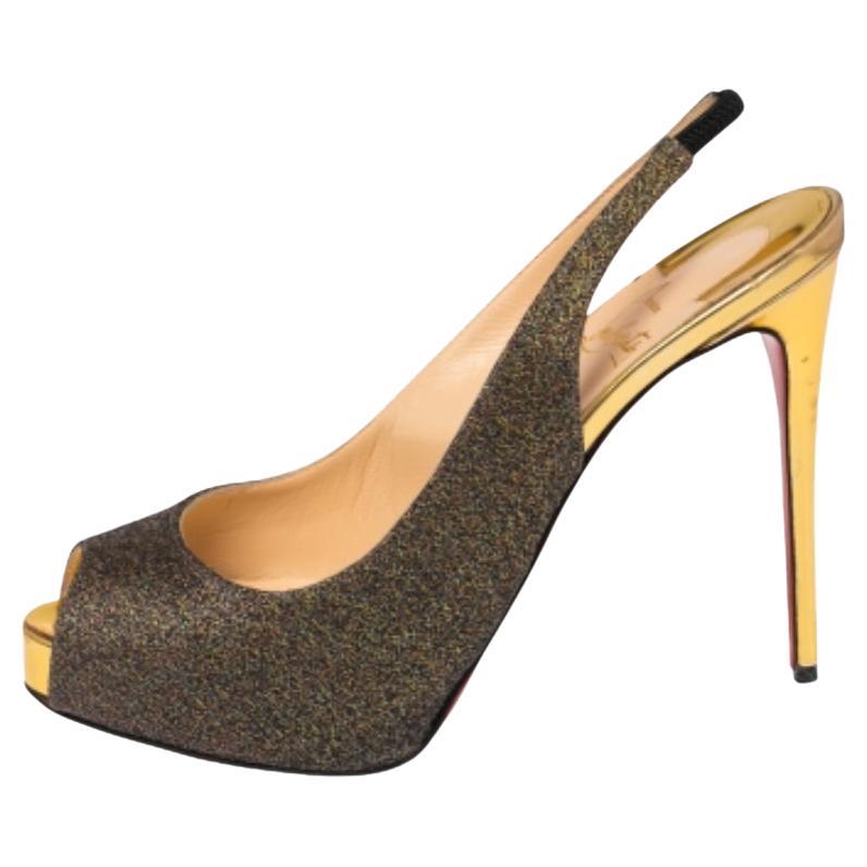 Christian Louboutin Bombas Slingback No Prive Tela Multicolor Talla 37.5