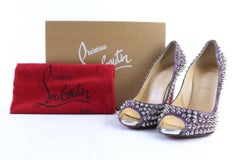 Christian Louboutin Multicolor Flo Spikes Lame 40clr0515 Pumps