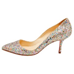 Christian Louboutin Multicolor Glitter Pigalle Pumps Size 40