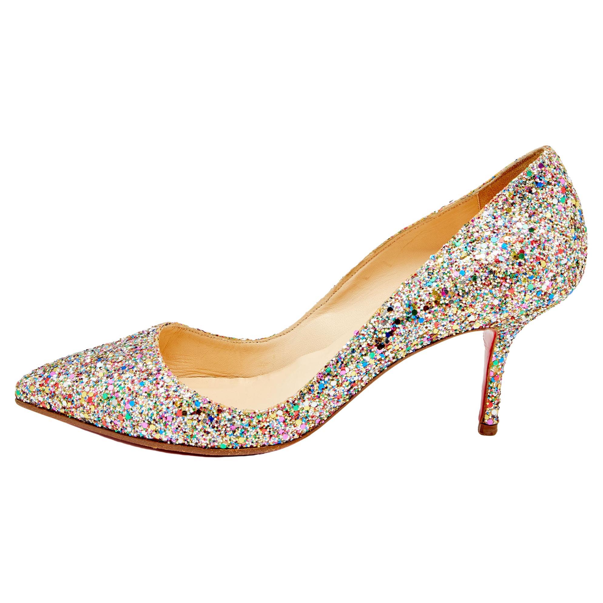 Christian louboutin 2025 multicolor heels