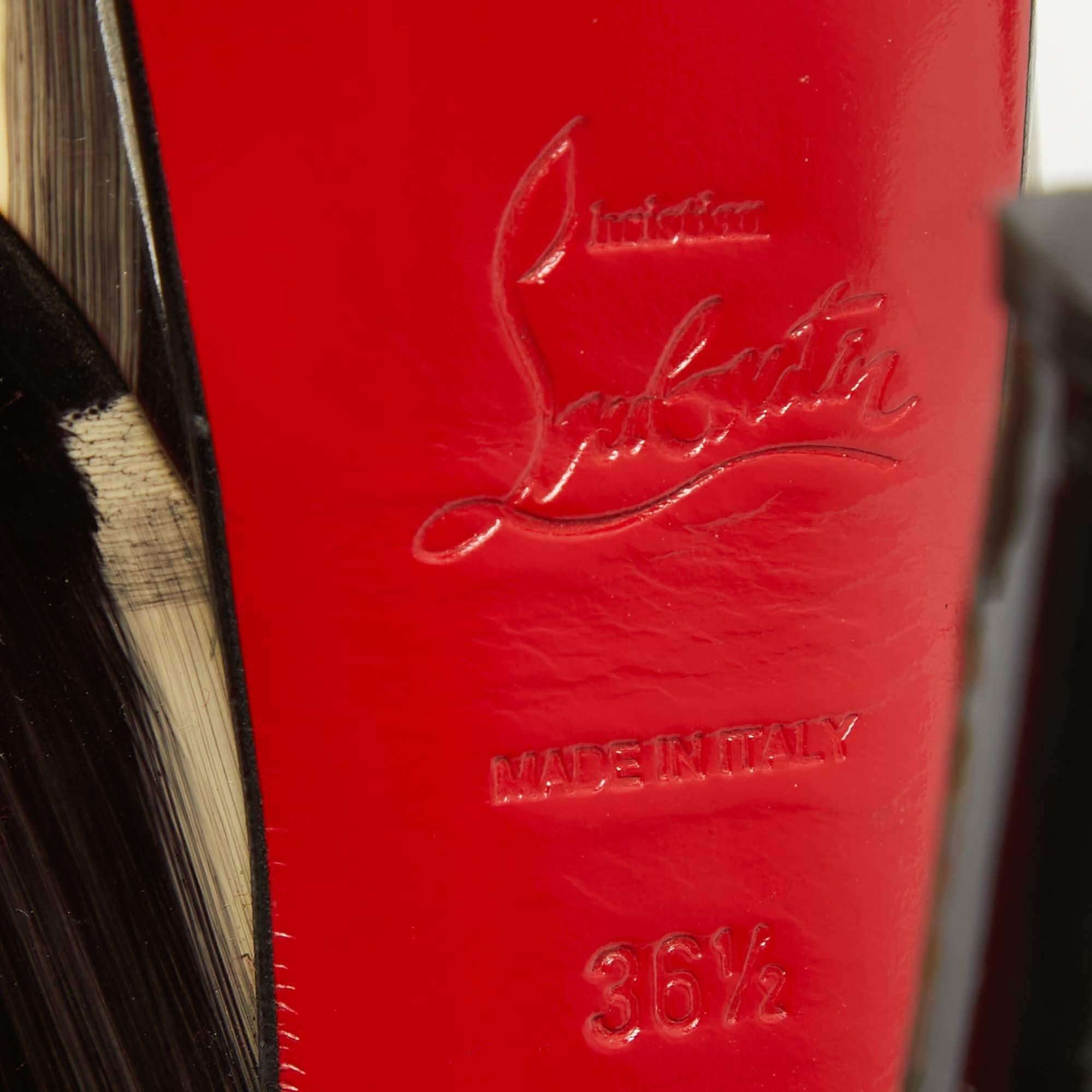 Christian Louboutin escarpins Lady Peep Sling multicolores taille 36.5 3