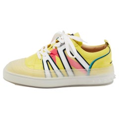 Christian Louboutin Multicolor Leather and Rubber Vida Viva Sneakers Size 43.5