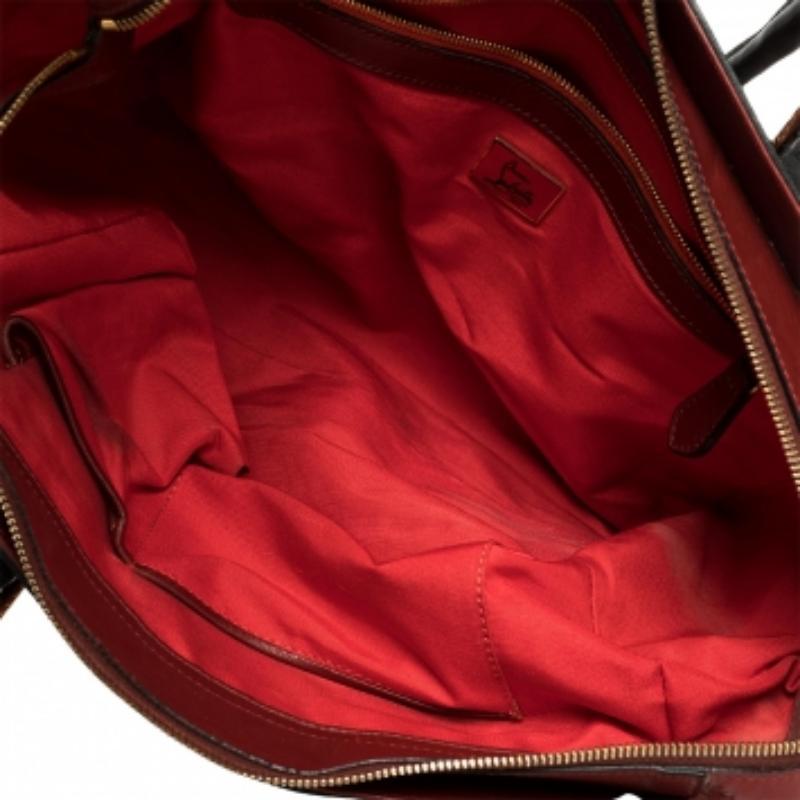Black Christian Louboutin Multicolor Leather Buckle Tote For Sale