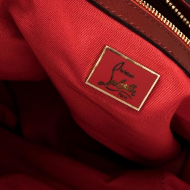 Christian Louboutin Multicolor Leather Buckle Tote In Fair Condition For Sale In Dubai, Al Qouz 2