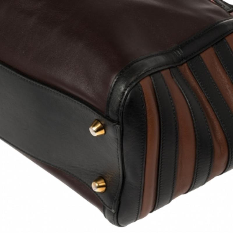 Christian Louboutin Multicolor Leather Buckle Tote For Sale 2