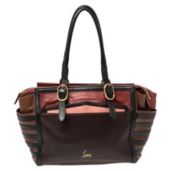 Christian Louboutin Multicolor Leather Buckle Tote