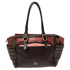 Used Christian Louboutin Multicolor Leather Buckle Tote