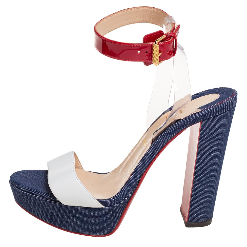 multicolor platform sandals