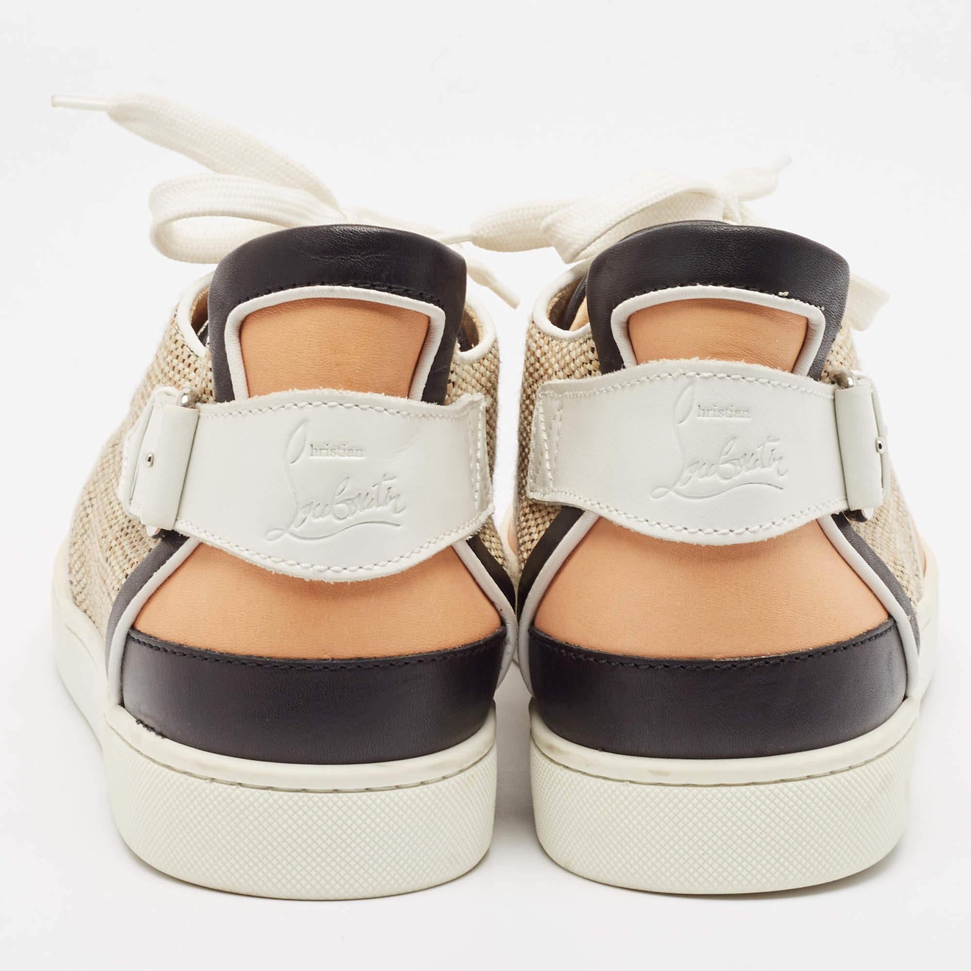 Christian Louboutin Baskets multicolores à lacets, taille 45 Pour hommes en vente
