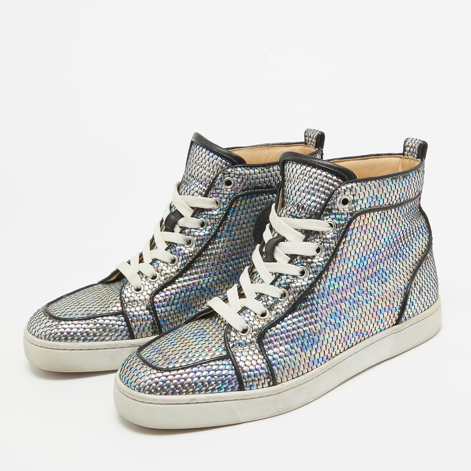 Christian Louboutin Multicolor Leather Rantus Orlato Sneakers Size 40 2