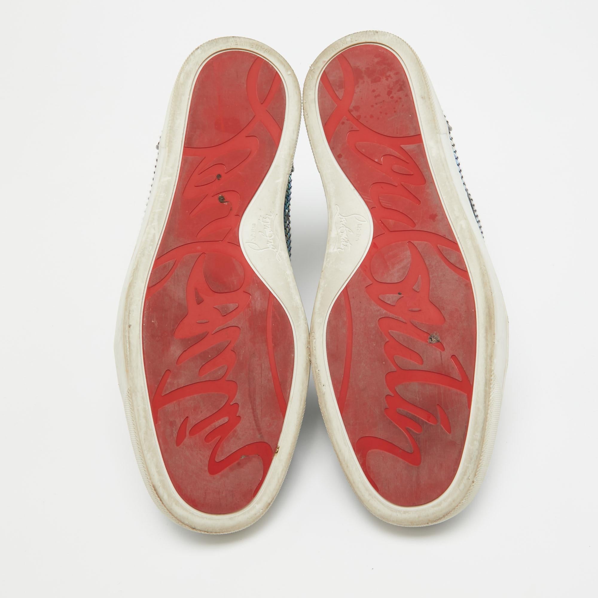 Christian Louboutin Multicolor Leather Rantus Orlato Sneakers Size 40 4