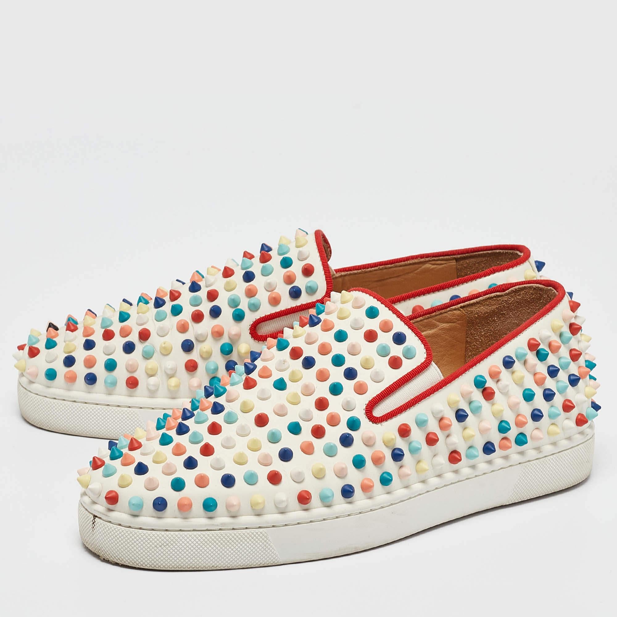 Coming in a classic silhouette these designer sneakers are a seamless combination of luxury comfort and style. These sneakers are finished with signature details and comfortable insoles.