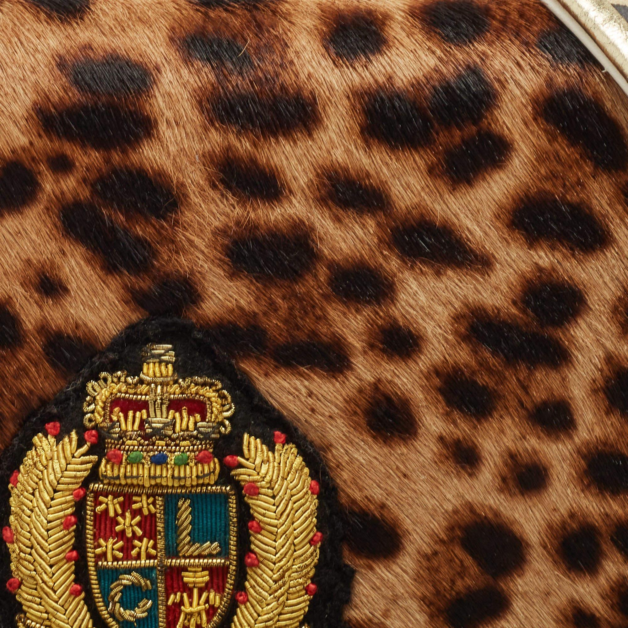 Christian Louboutin petite carrie léopard multicolore en cuir et veau  en vente 6