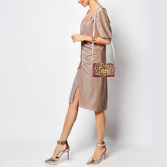 Christian Louboutin Multicolor Leopard Calfhair and Leather Small Crossbody Bag