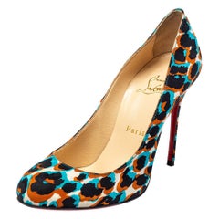 Christian Louboutin Multicolor Leopard Print Fifi Pumps Size 36.5