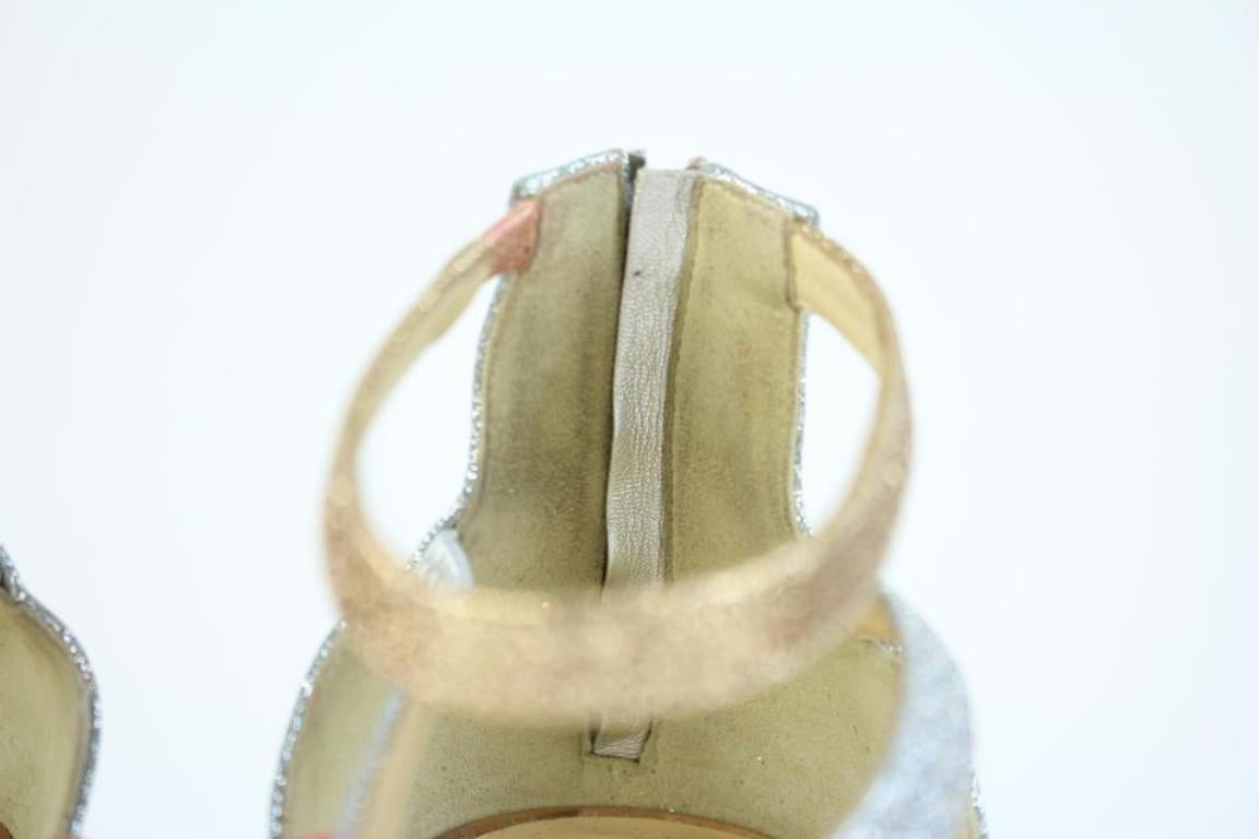 Christian Louboutin Multicolor Mariniere 100 Glitter Mini 36cla32717 Sandals For Sale 3