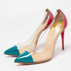 Christian Louboutin Multicolor Patent and PVC  Debout  Pumps Size 38