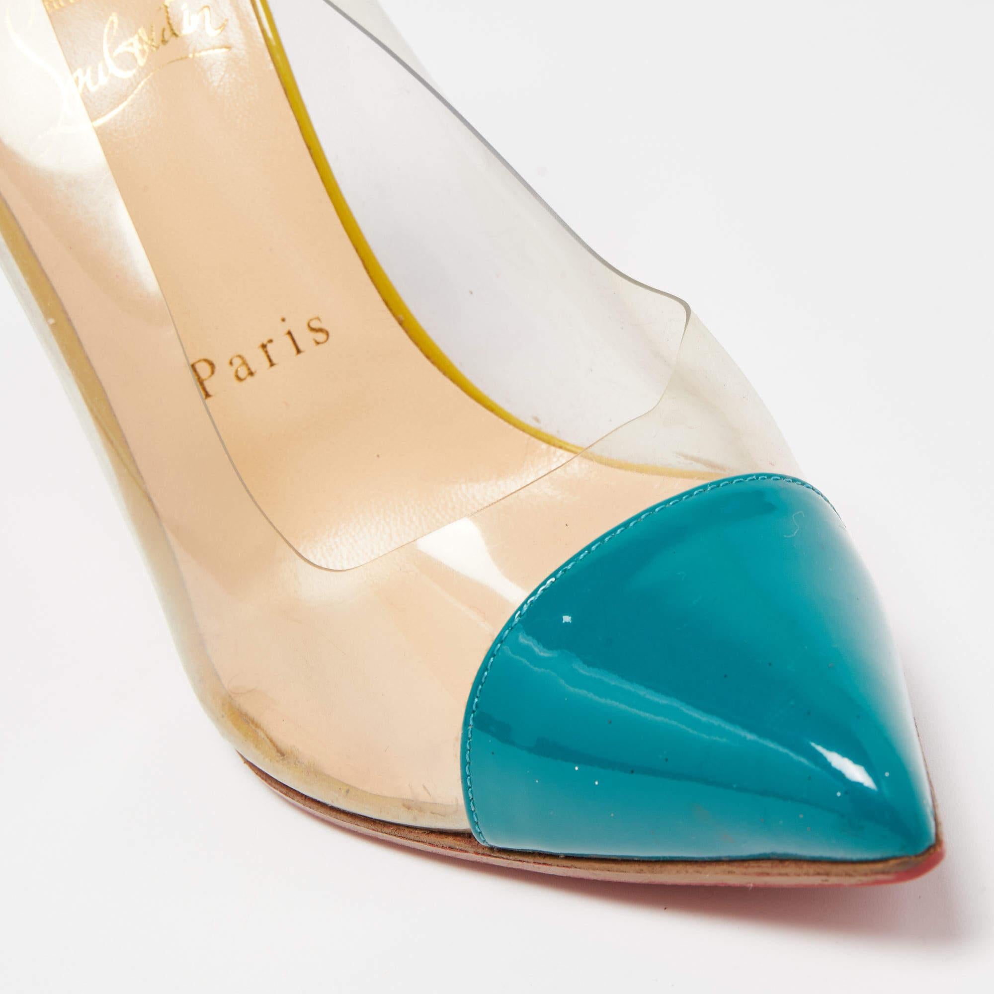 Christian Louboutin Multicolor Charol y PVC  Debout  Bombas Talla 38 en venta 2