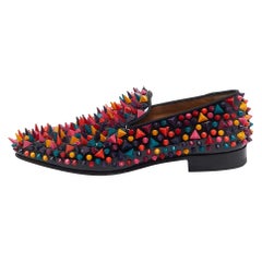 Christian Louboutin Multicolor Patent Dandy Pik Pik Loafers Size 40