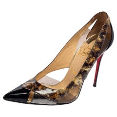Christian Louboutin Multicolor Patent Leather and PVC Galata Pumps Size 39