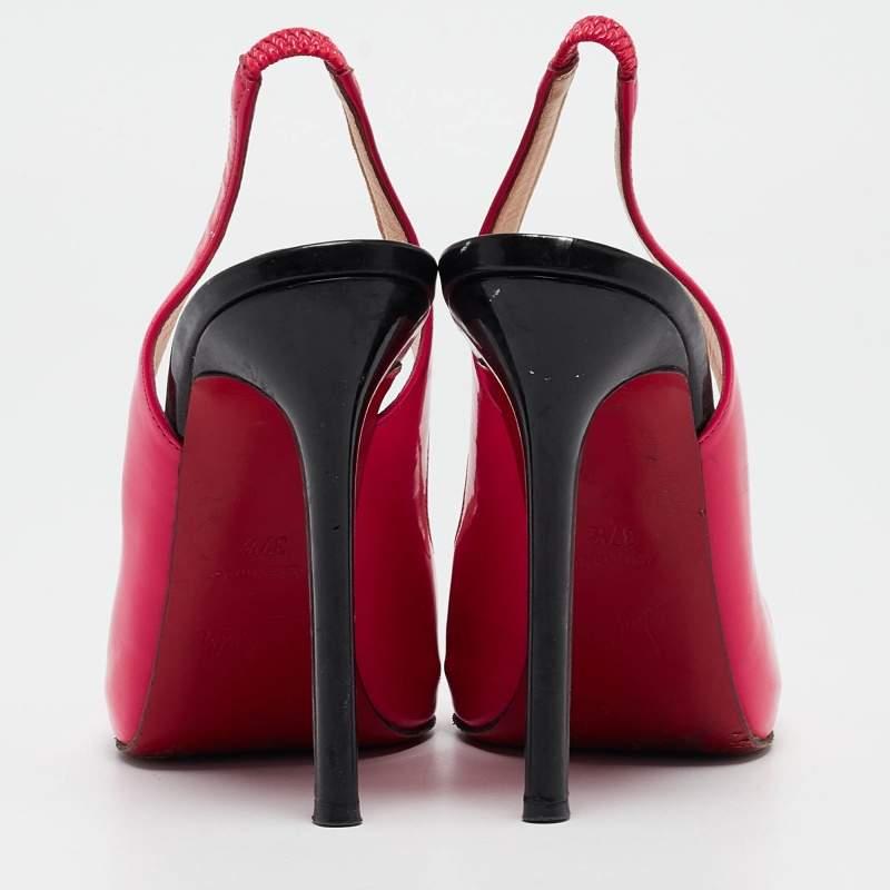 Christian Louboutin escarpins Flo en cuir verni multicolore, taille 37,5 Pour femmes en vente