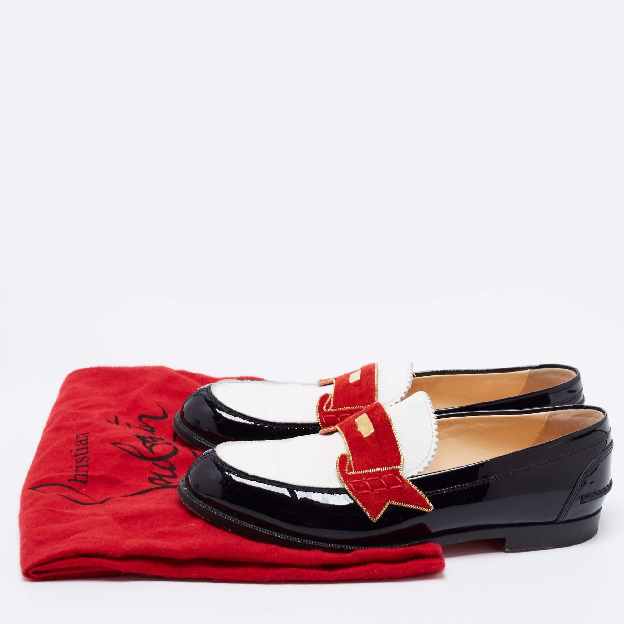 Christian Louboutin Multicolor Patent Leather Monono Flat Loafers Size 36.5 1