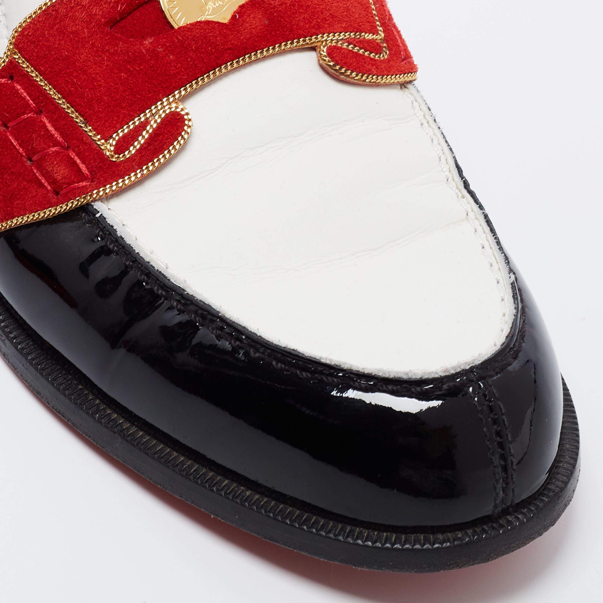 Christian Louboutin Multicolor Patent Leather Monono Flat Loafers Size 36.5 3