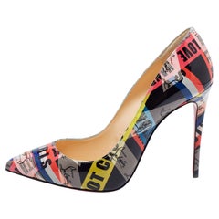 Christian Louboutin Multicolor Printed Pigalle Follies Pumps Size 37.5