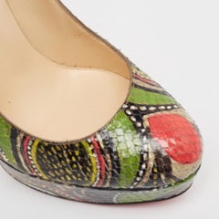 Christian Louboutin Multicolor Python Bianca Pumps Size 37