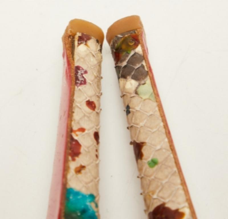 Exhibit an elegant style with this pair of pumps. These designer pumps are crafted from quality materials. They are set on durable soles and high heels  Strike a bold finish to your party outfit wearing these stunning Christian Louboutin Highness